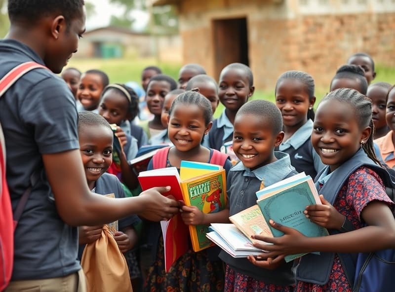 Distribution de kits scolaires aux élèves de Cuanza Sul