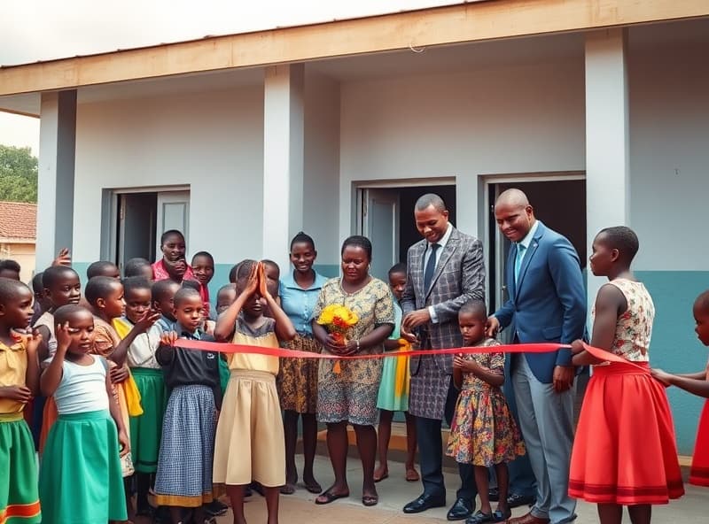 Inauguration de l'école primaire de Huambo